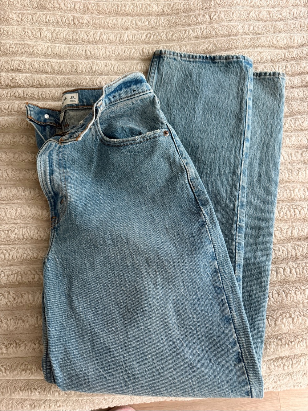 Abercrombie & Fitch Light Blue Straight Denim Jeans